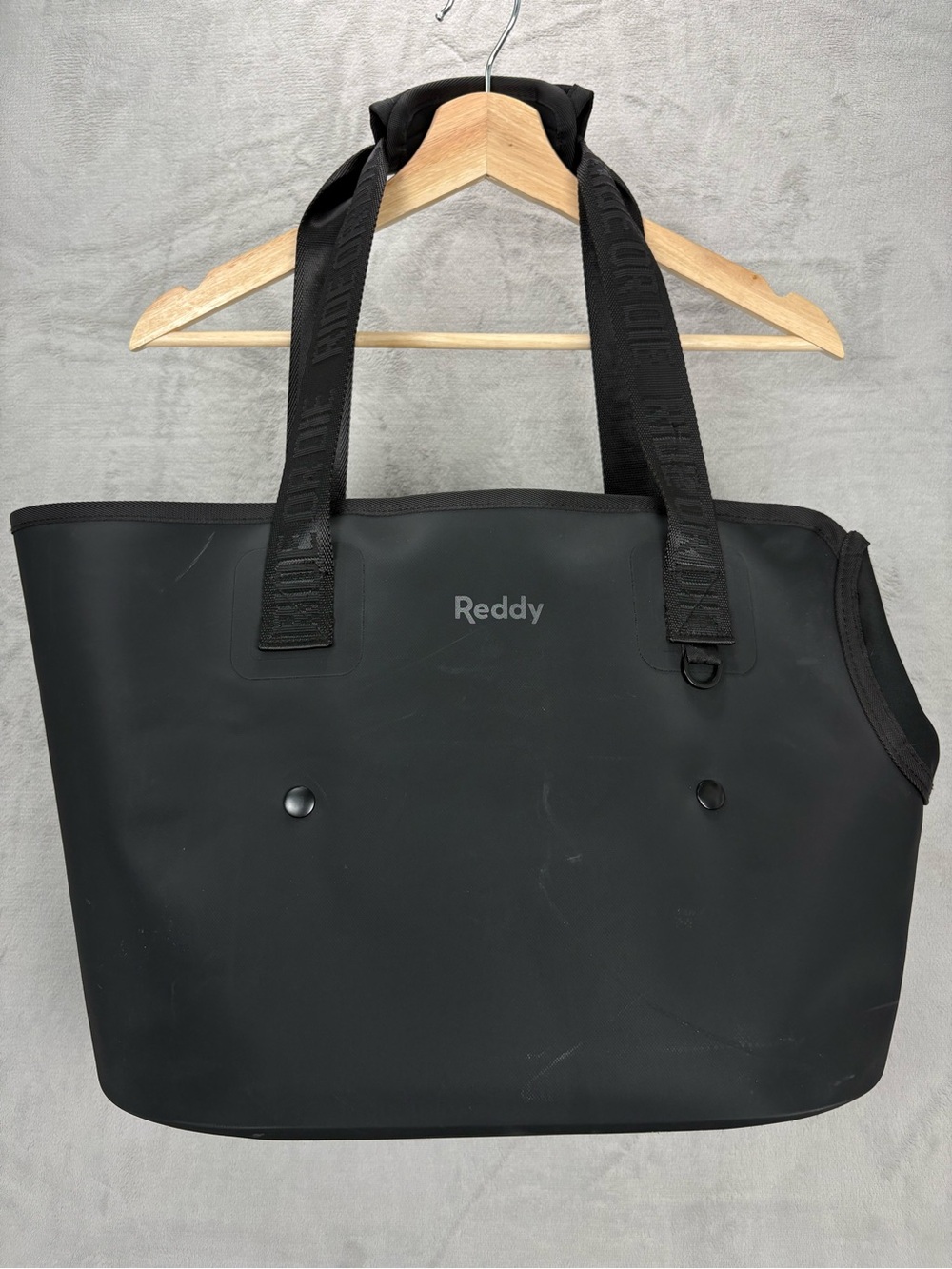 Reddy Black Sherpa Lined Pet Carrier Tote